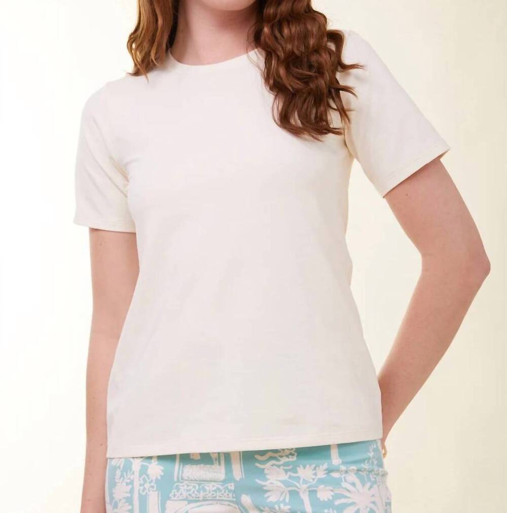NEW SPARTINA 449 heyward jersey tee in antique white